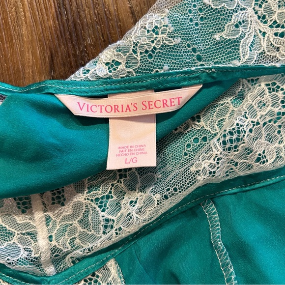 Victoria’s Secret Green Lace Slip Dress Size large - Picture 5 of 7